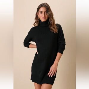 Turtleneck sweater dress